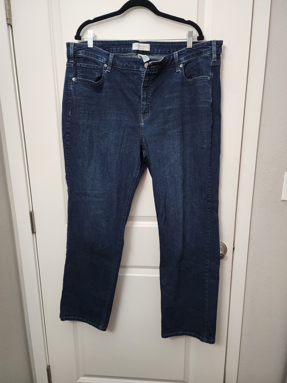 Lane Bryant Women's Dark Blue Straight Jeans